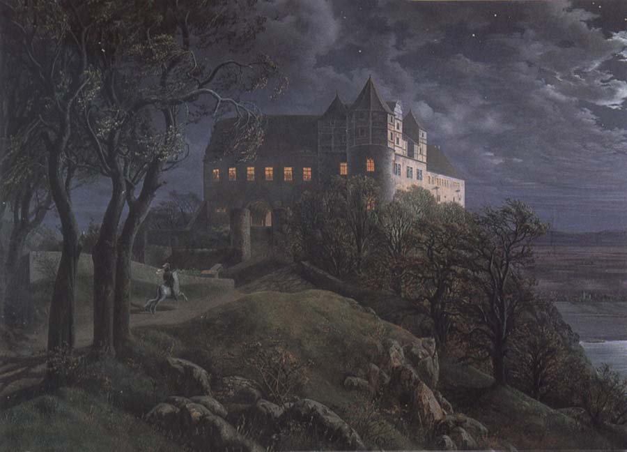 Burg Scharfenberg by Night